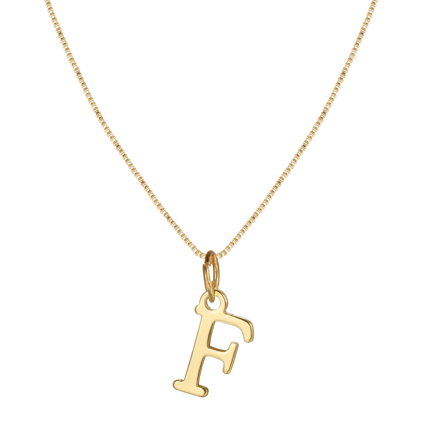 English Letter Creative Simple Box Chain Necklaces