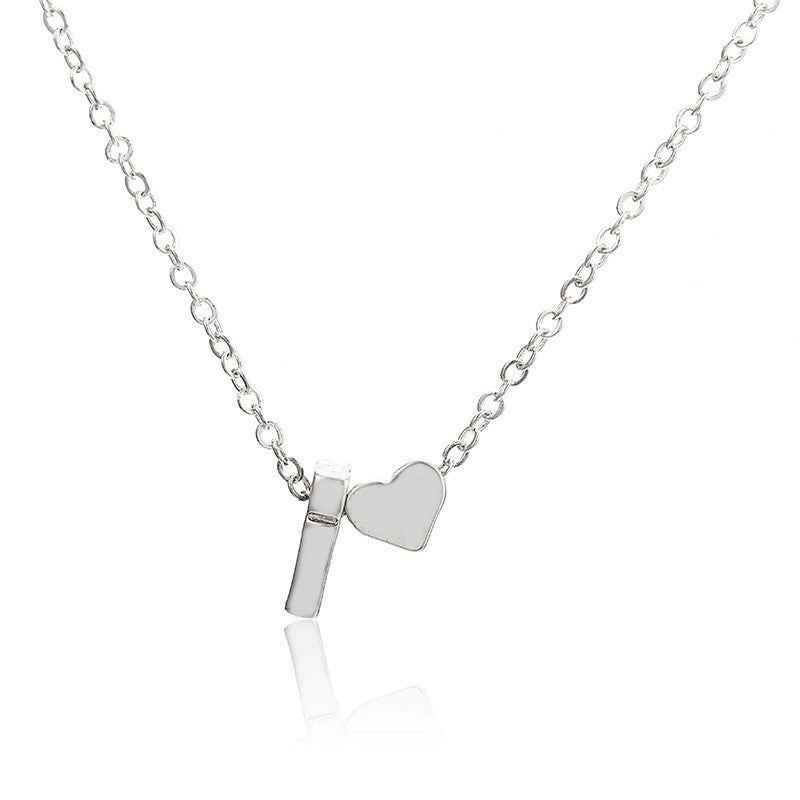 Women's Exquisite Simple Sweater Chain Heart Shaped Necklaces