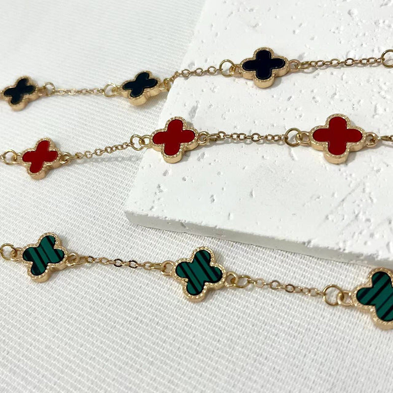 Lucky Four-leaf Clover Personality Affordable Luxury Bracelets