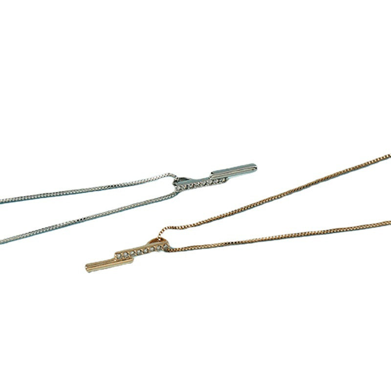 Women's Stick Gang Drill Irregular Pendants Geometric Long Strip Necklaces