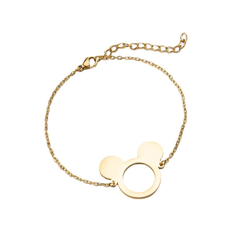 Bracelets de personnage de dessin animé de mode mignon Mickey Mouse pour femmes