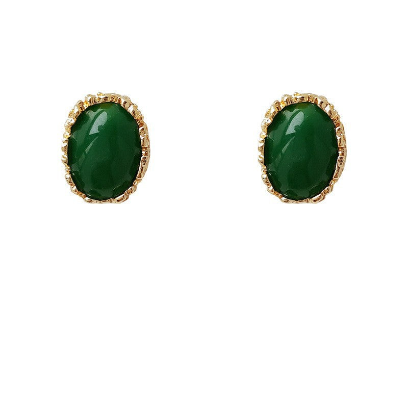 Style Simple Graceful Retro High-grade Emerald Rings