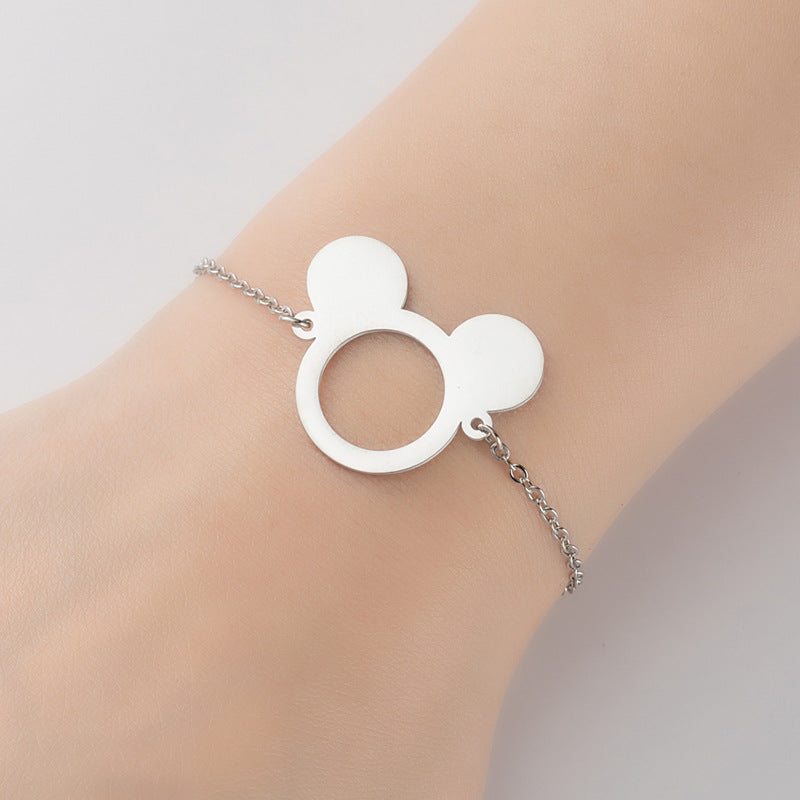 Bracelets de personnage de dessin animé de mode mignon Mickey Mouse pour femmes