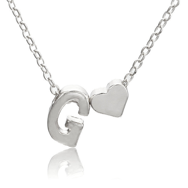 Women's Exquisite Simple Sweater Chain Heart Shaped Necklaces