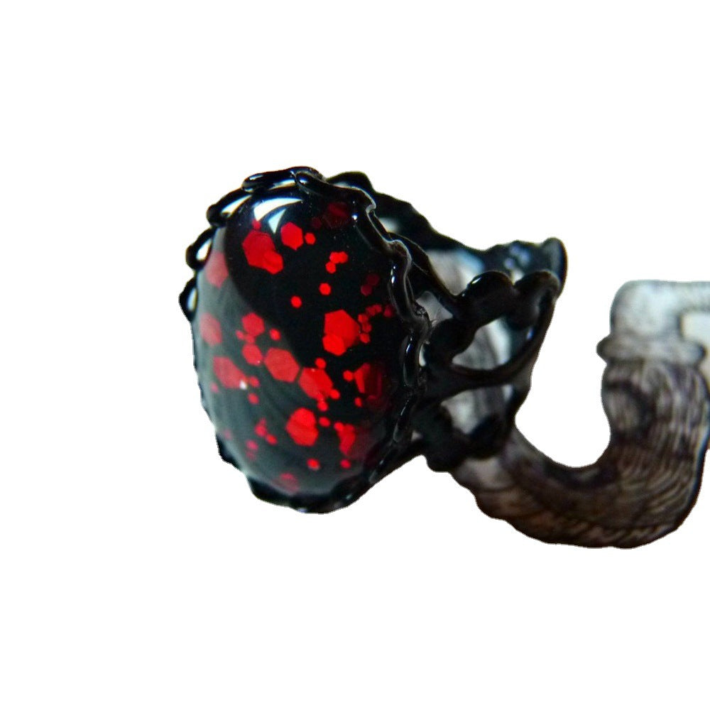 Style Vampire Blood Gothic Jewelry All Rings