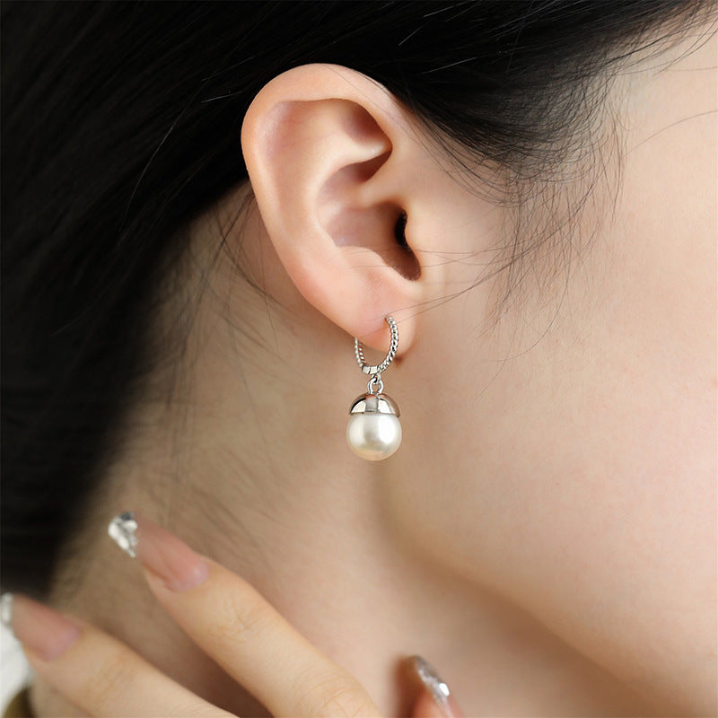 Women's Design Pearl Simple Affordable Luxury Fashion High Sense Earrings