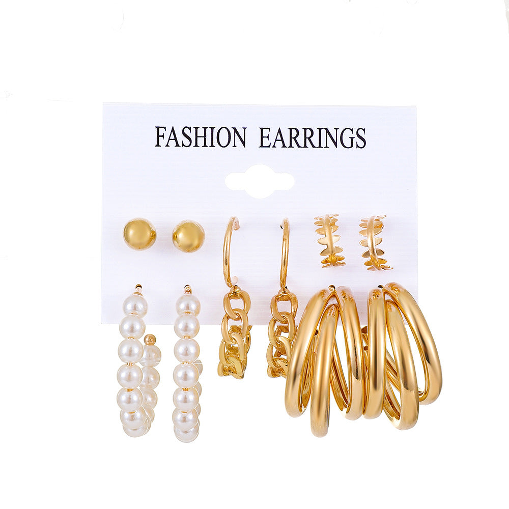 Twisted Suit Personalized And Exaggerated Circle Earrings