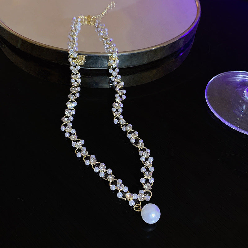 Pearl Spicy Style Long Sweater Chain Necklaces