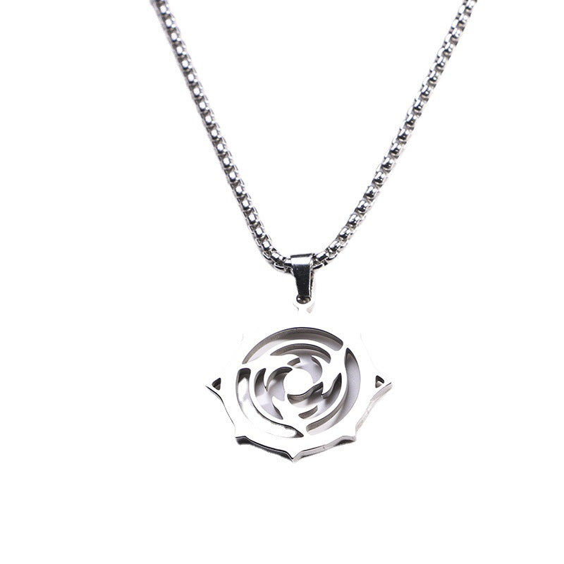 Thunder Element Stainless Steel Pendant Two-dimensional Necklaces