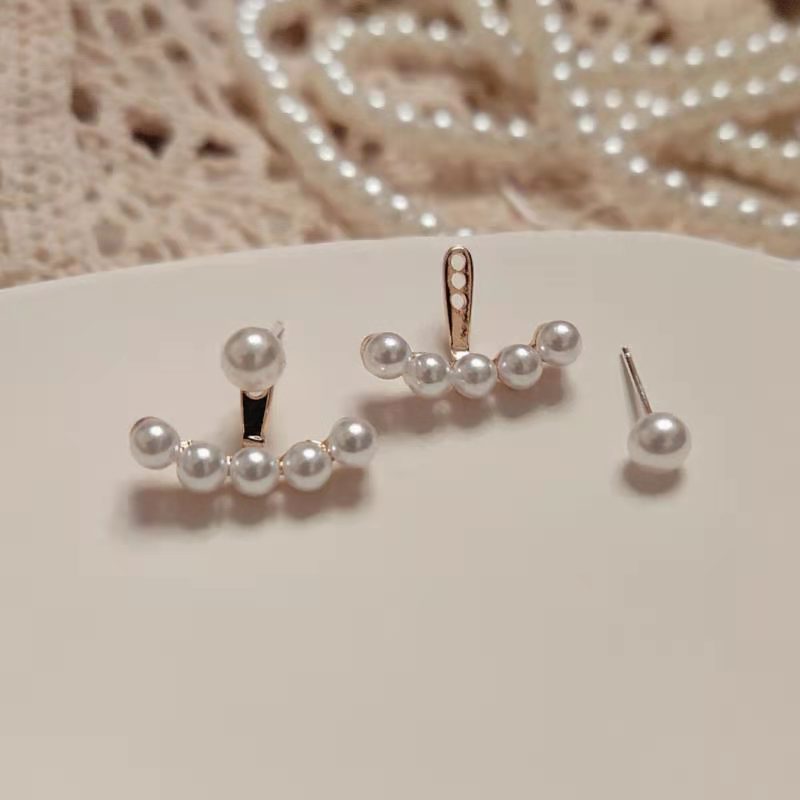French Entry Lux One Style For Pearl Earrings