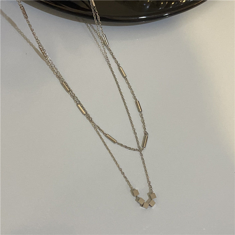 Women's Steel Cold Style Niche Design Simple Clavicle Necklaces