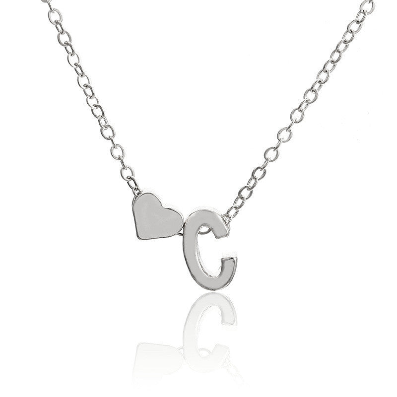 Women's Exquisite Simple Sweater Chain Heart Shaped Necklaces