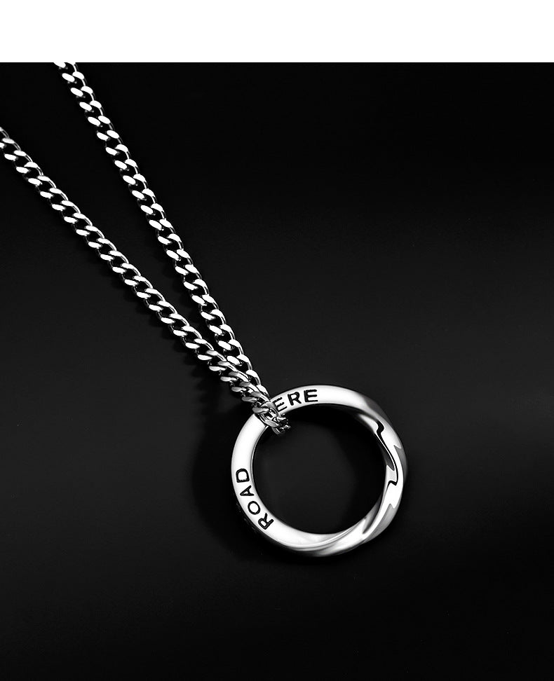 Men's Mobius Fashion Design Sense Niche High Necklaces