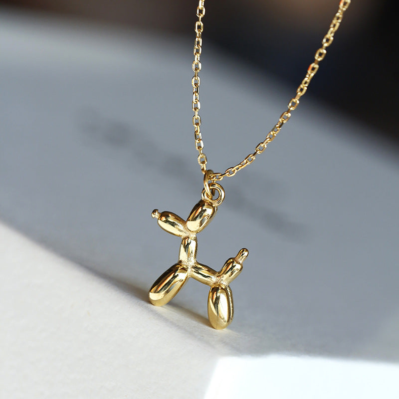 Wang Puppy Pendant Titanium Steel Female Necklaces