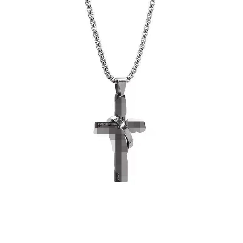 Women's & Men's Cross Stainless Steel Hip Hop Punk Necklaces