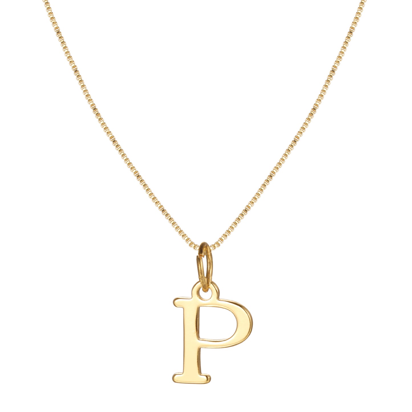 English Letter Creative Simple Box Chain Necklaces