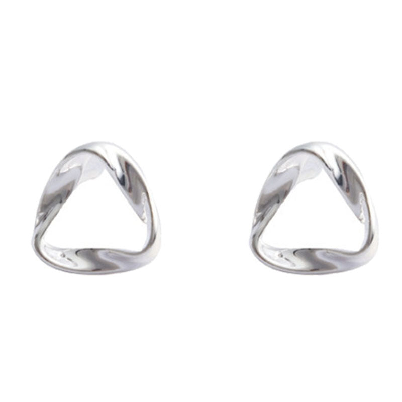 Women's Korean Style Personality Art Twisted Triangle Rings
