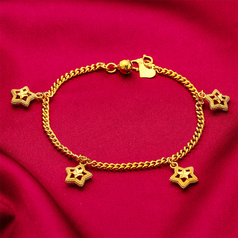 Accessoires Bijoux Coeur Étoile à Cinq Branches Bracelets D'Amour