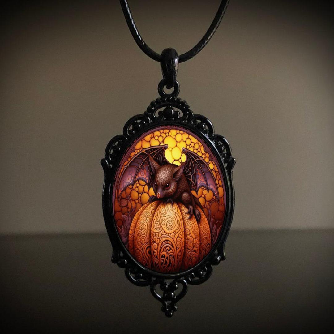 Graceful Comfortable Retro Creative Pumpkin Pendant Necklaces