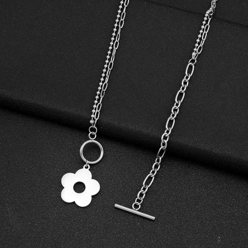 Style Titanium Steel No Fading Metal Necklaces