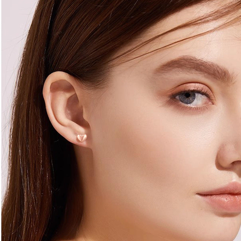 Heart Niche Personalized Sterling Sier Design Earrings