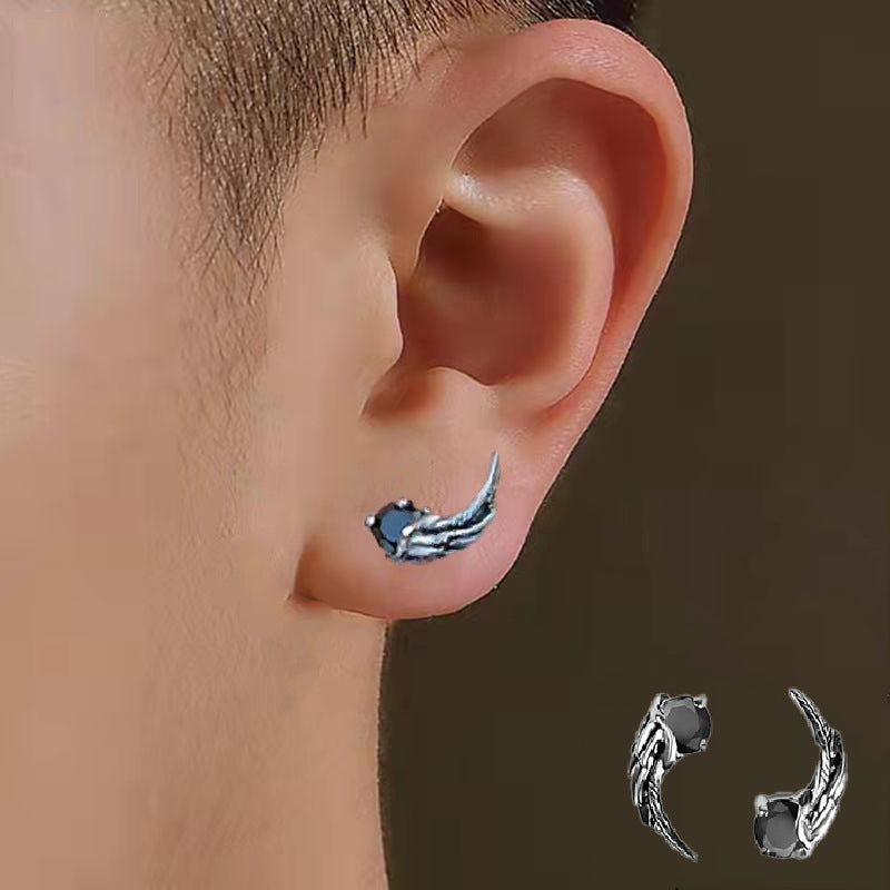 Women's & Men's & Feather Wing Ear And Temperament Trendy Earrings