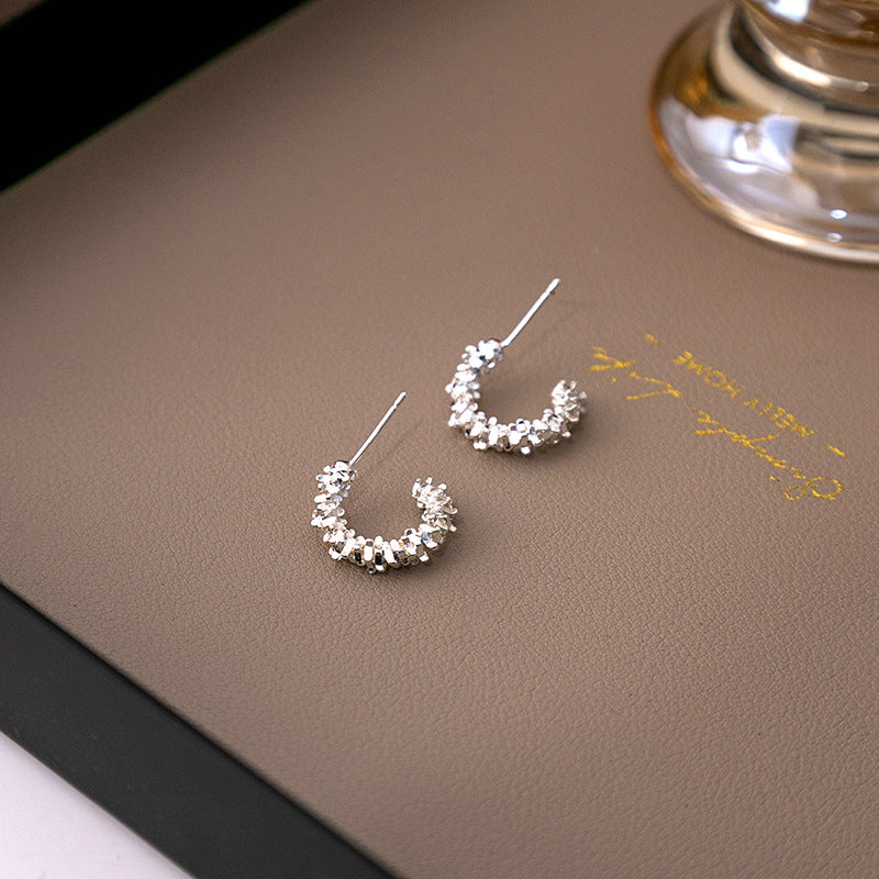 Luxury And Simplicity Shaped Cold Style Earrings