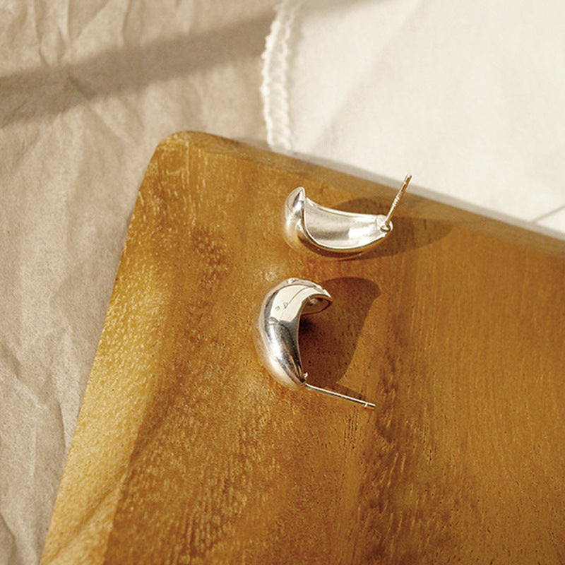 Luxury Minority Gold Water Drop-shaped Korean Earrings
