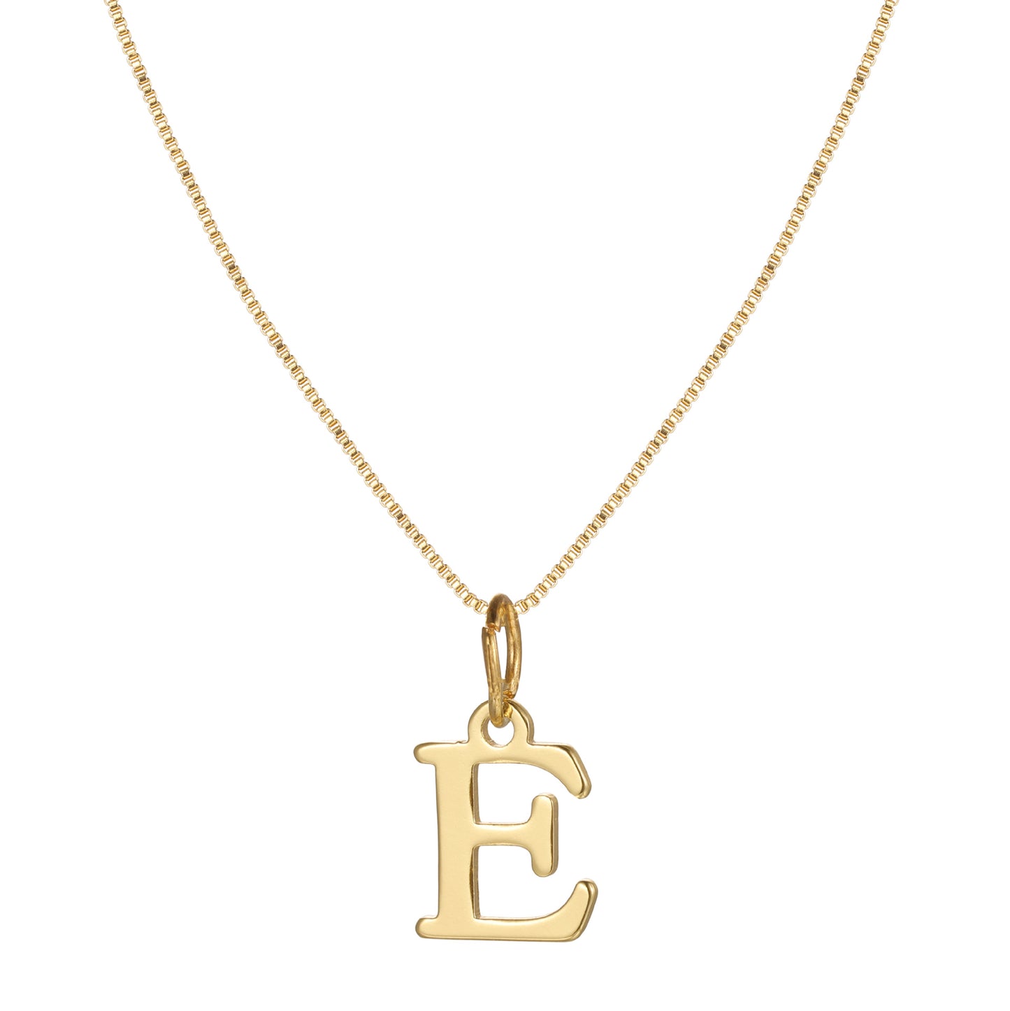 English Letter Creative Simple Box Chain Necklaces