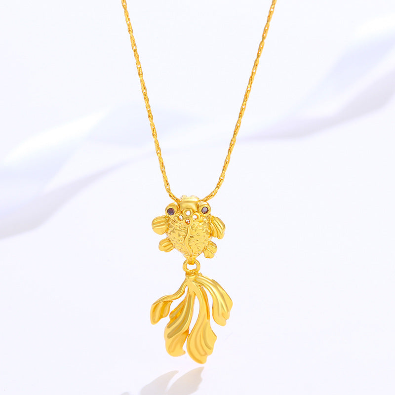 Koi Pendant Female Clavicle Chain Goldfish Fresh Necklaces