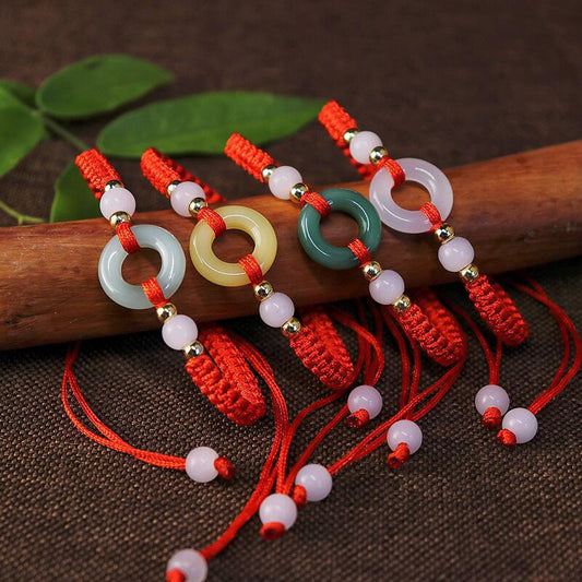 Women's & Men's Rope Hand-woven Jade Gift Life Gifts Bracelets