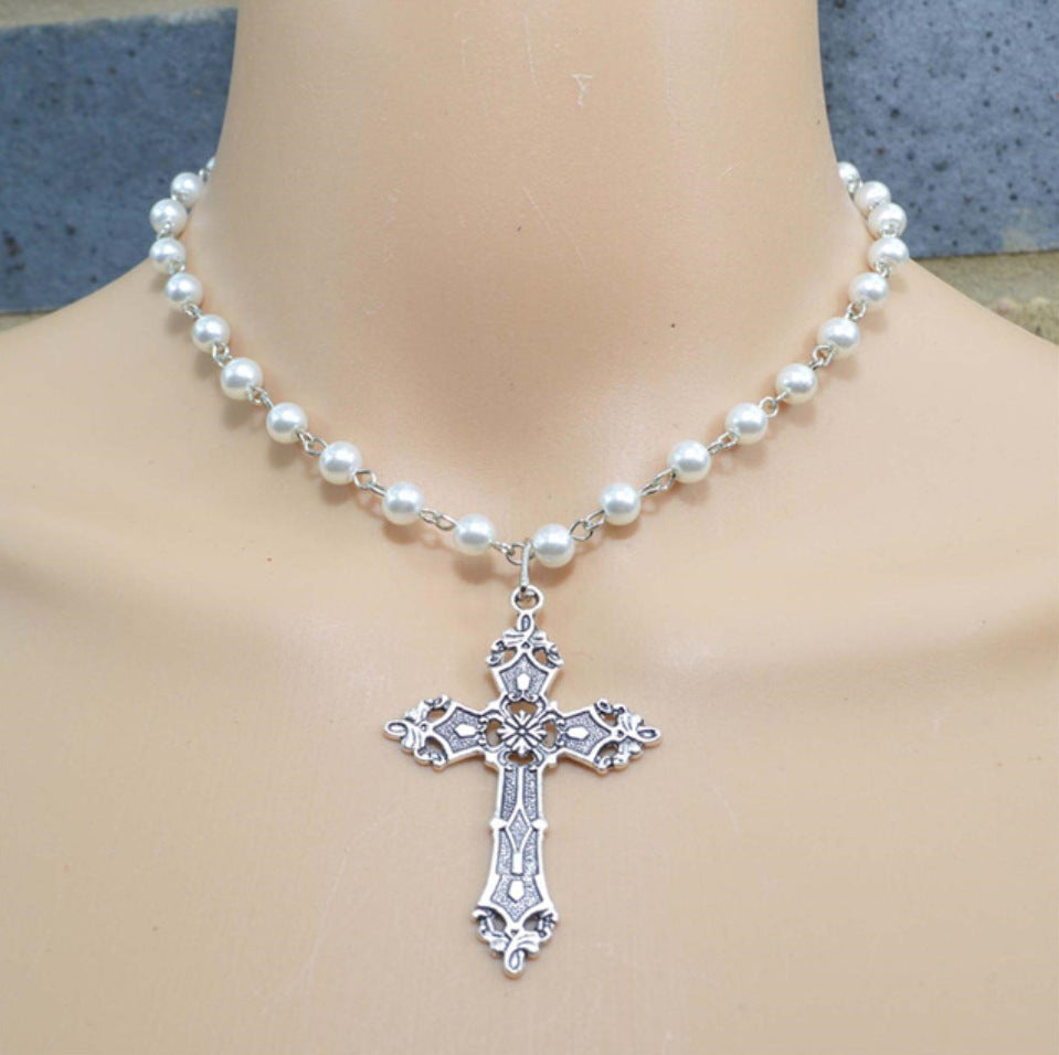 Comfortable Elegant Casual Cross Gothic Jewelry Necklaces