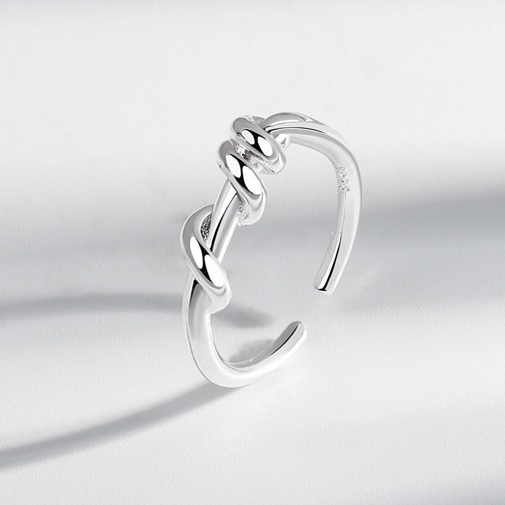 Design Knotted Winding Open Twist Simple Rings