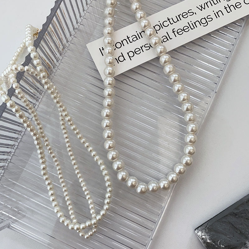 Twin Artifact Pearl Light Luxury Minority Necklaces