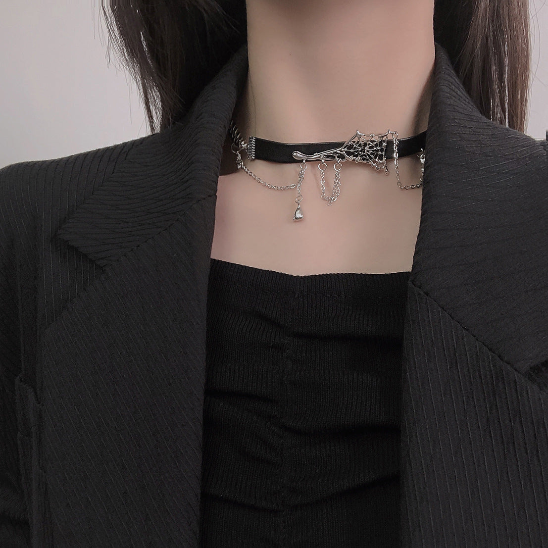 Web Clavicle Chain Female Trendy Hot High Necklaces