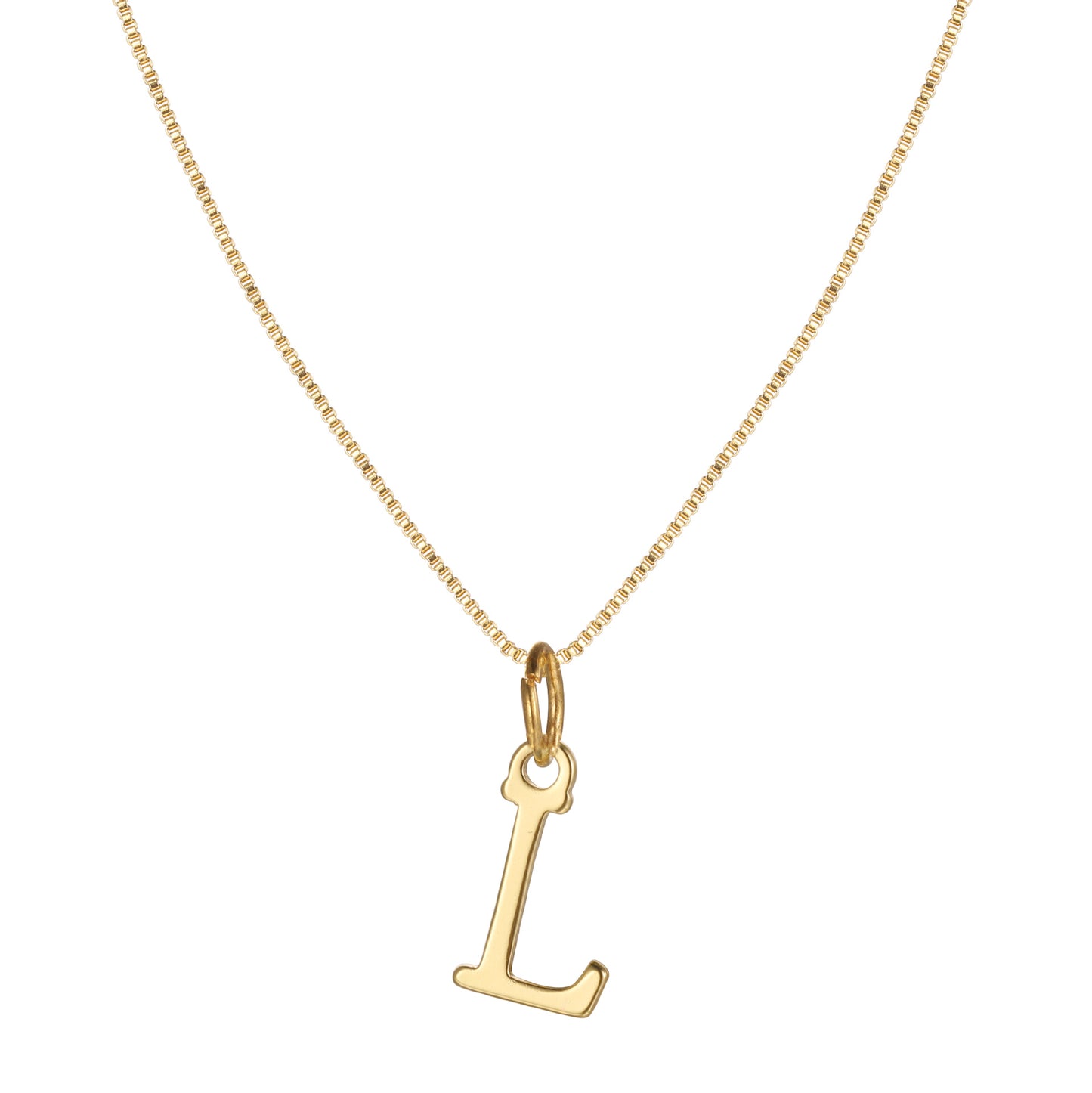 English Letter Creative Simple Box Chain Necklaces