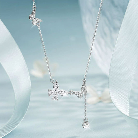 Women's Sterling Sier Korean Style Light Luxury Necklaces