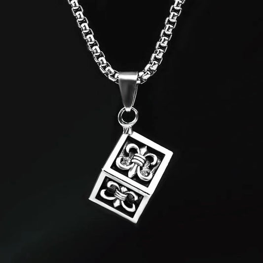 Men's Hop Ornaments Cube Pendant Sweater Chain Couple Necklaces