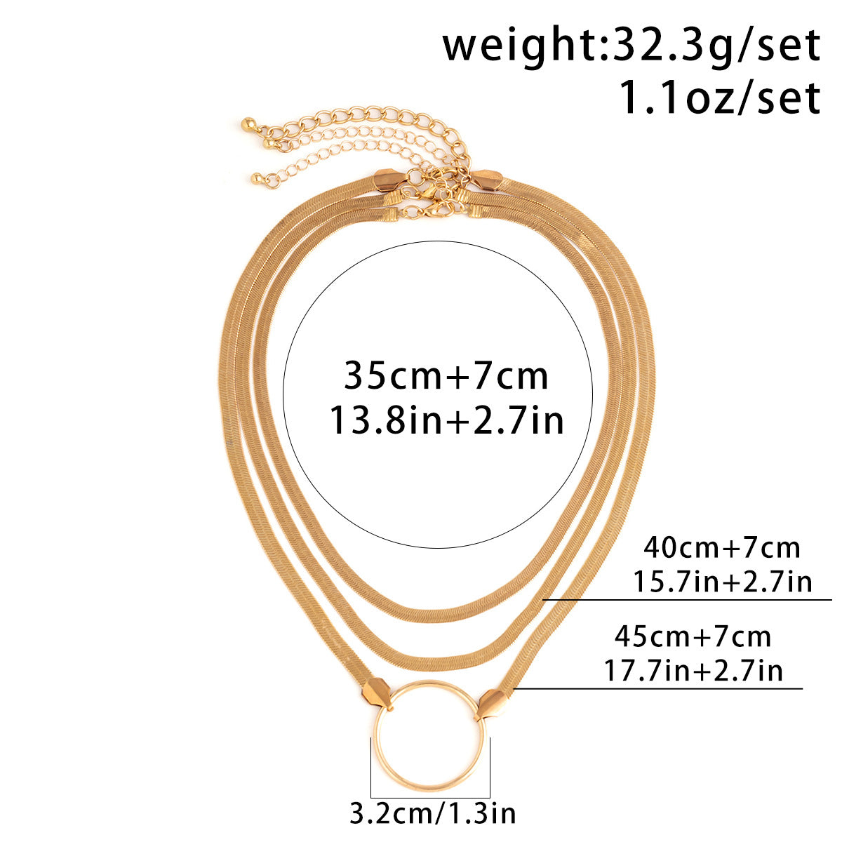 Women's Style Long V-shaped Tassel Niche Twin Necklaces