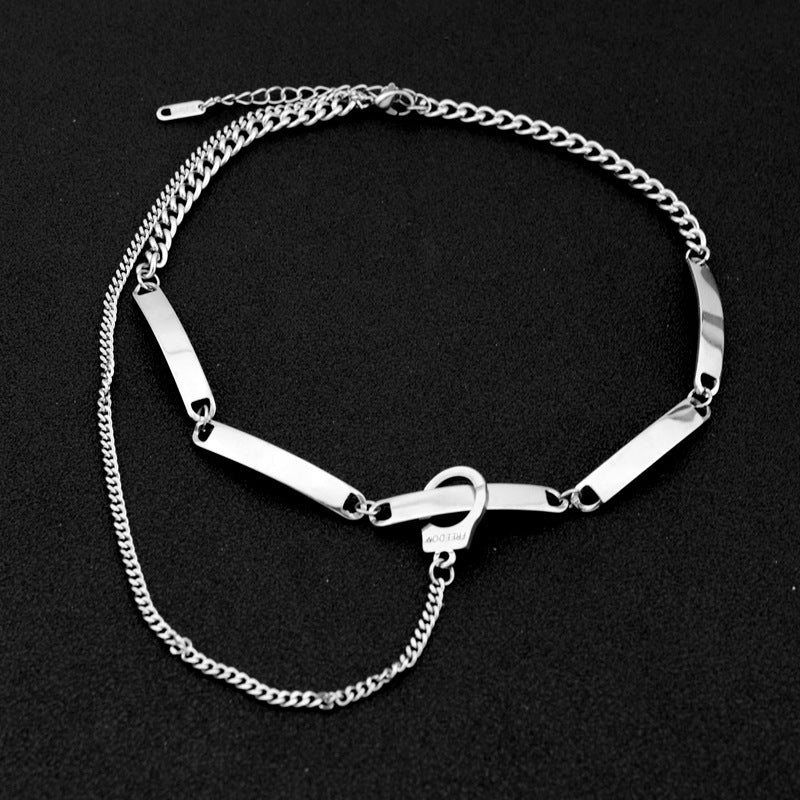 Women's & Men's Steel Dark Hip Hop Clavicle Unisex Necklaces