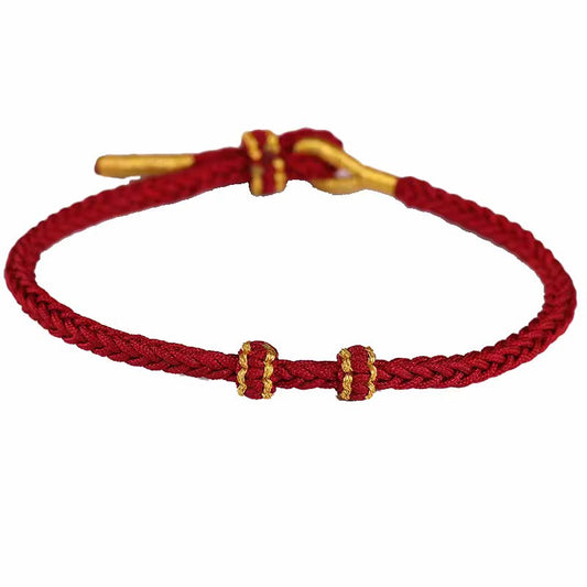 Damen und Herren sowie geflochtene rote Seile können Armbänder tragen