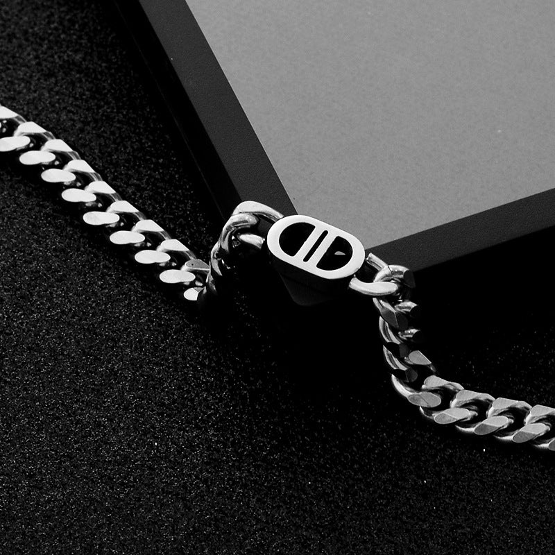 Stainless Steel Ornament Double Clavicle Chain Necklaces