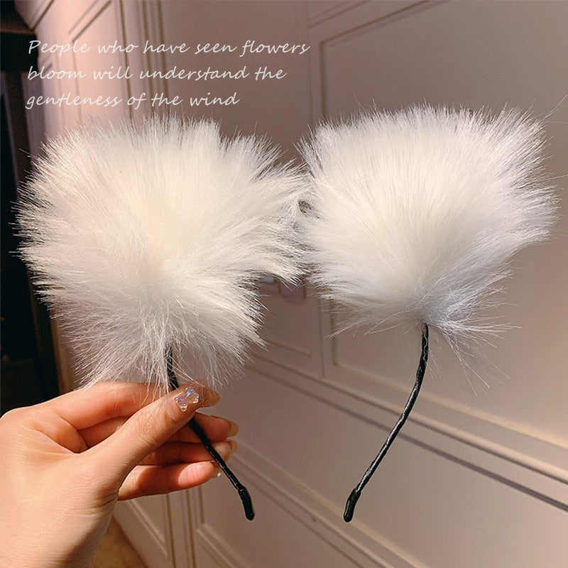 Ostrich Fur Neck Collar Bell Pendant Necklaces