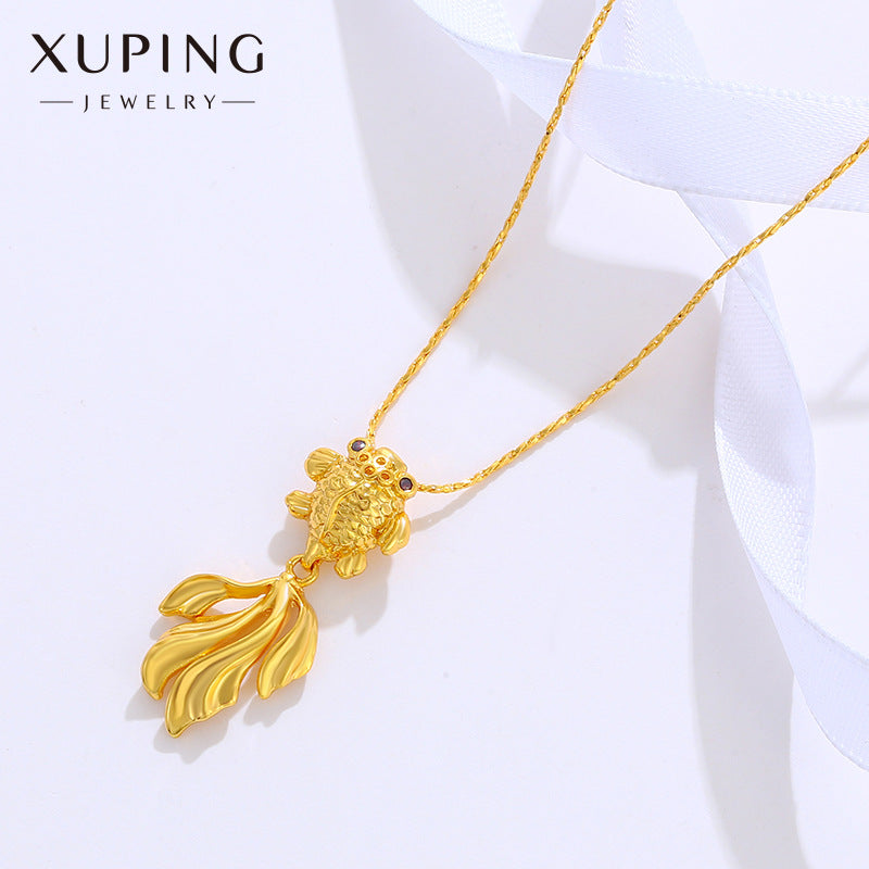 Koi Pendant Female Clavicle Chain Goldfish Fresh Necklaces