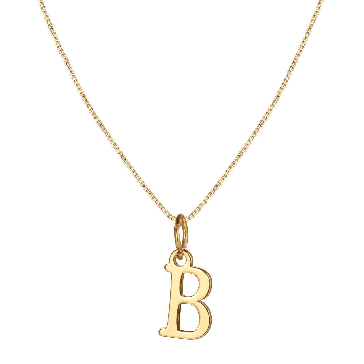 English Letter Creative Simple Box Chain Necklaces