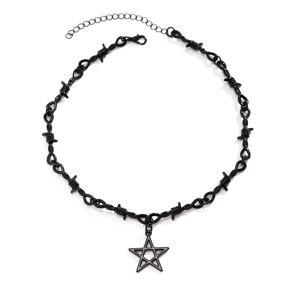 Five-pointed Star Hot Clavicle Female Thorn Necklaces