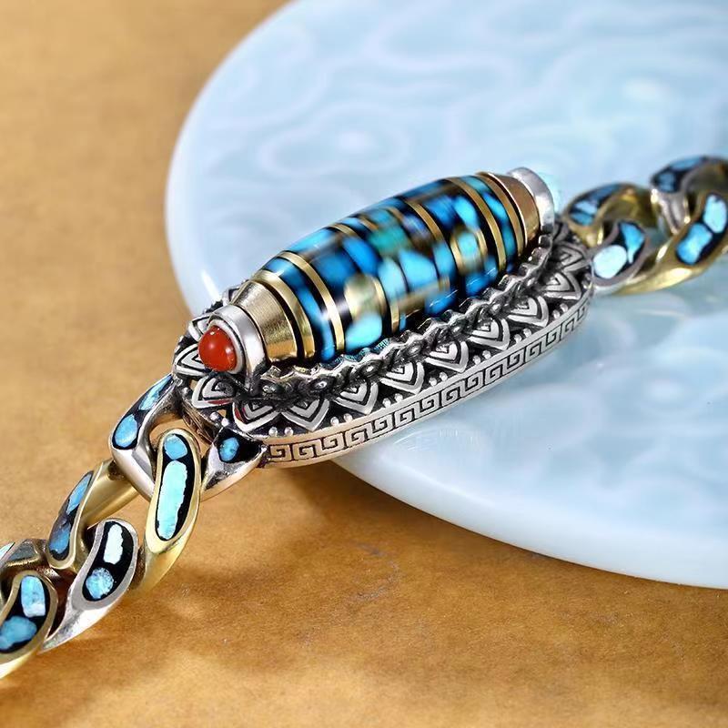 Women's & Men's & High-grade Turquoise Mantra Bead Lucky Bracelets