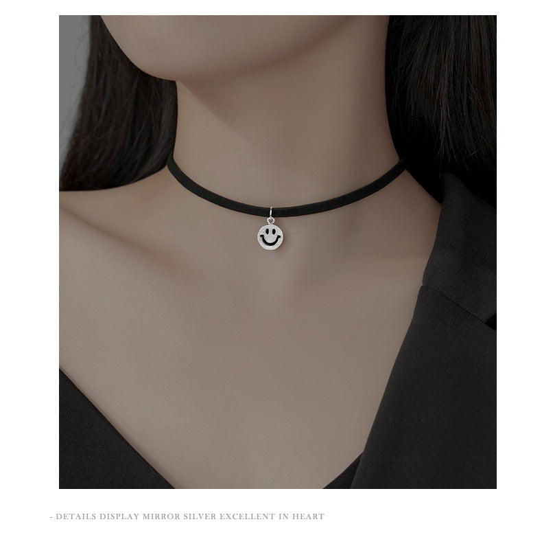 Chain Female Neck Band Black Leather Necklaces