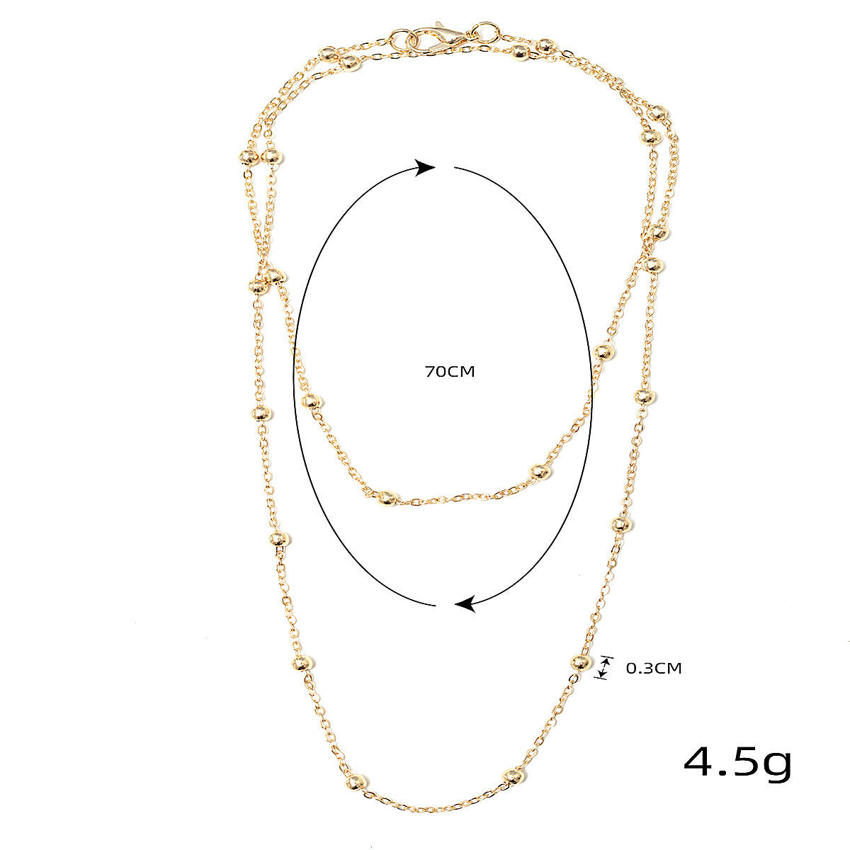 Cold Style High-grade Sweater Chain Metal Necklaces