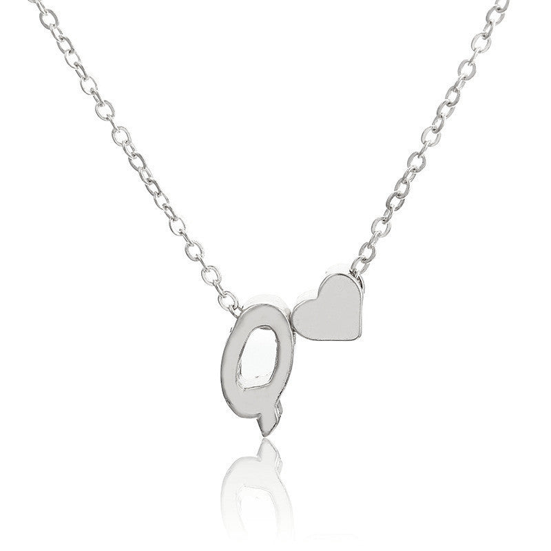 Women's Exquisite Simple Sweater Chain Heart Shaped Necklaces